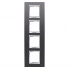 Рамка Chorusmart LUX 2+2+2+2M вертикальна сланець GEWISS