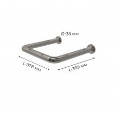 Поручень для людей с инвалидностью (МГН) настенный INVO для раковины нижний из нержавеющей стали