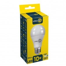 Энергосберегающая светодиодная LED лампа, лампочка экономка UNILITE A60 10W E27 850lm 4000K (UL-111149) (Светодиодные лампочки)