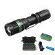LED ліхтарик VL677 алюмінієвий 111199 1LED, zoom, 18650х1шт / АААх3шт, зарядний пристрій, розмір 130х32mm, в коробці