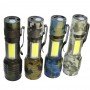 LED ліхтарик VL677 алюмінієвий 111199 1LED, zoom, 18650х1шт / АААх3шт, зарядний пристрій, розмір 130х32mm, в коробці