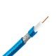 Кабель TV VARGO RG6 CCS 1.02 Copper foil 96 * 0.12MM CCA, мідна фольга 100 мідних жил Силікон / прозорий (V-114479)