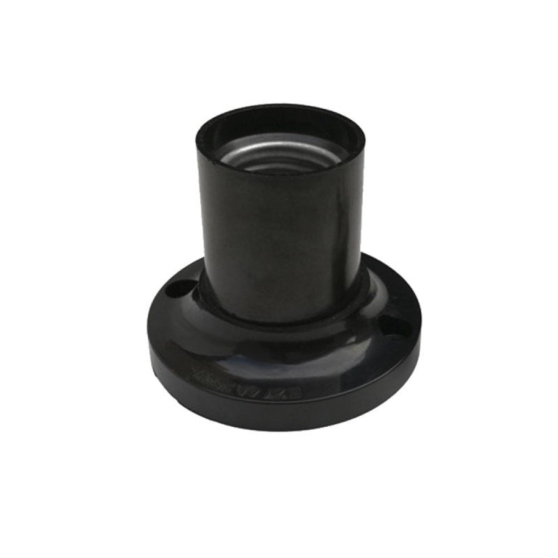 Бакелітовий патрон VARGO E27 прямий чорний (4A, 250V)