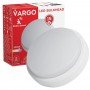 LED Светильник VARGO ЖКХ 15W 5000K круг IP54 з датчиком руху AC165-265V, 140*140*55мм (V-115718)