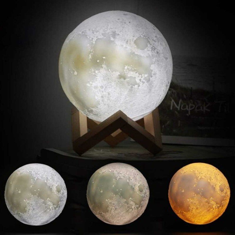 Ночник VARGO LED, LED Magic 3D Moon, NL164 (V-115756)