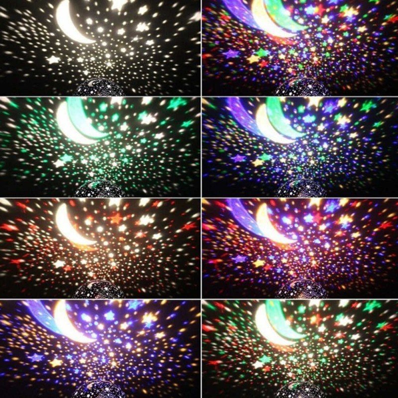 Нічник-проектор, що обертається "Зоряне небо" V-115757