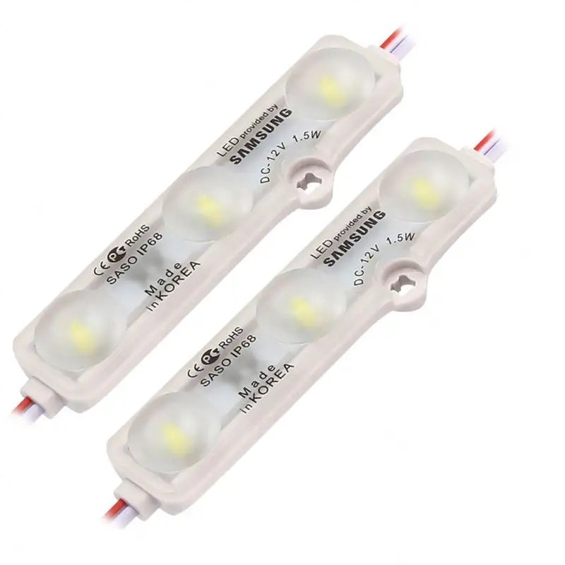 LED модуль VARGO 12V 1.5W білий IP67 60*15*8mm 160° SMD 5730 120-140lm (116936)