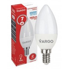 Энергосберегающая лампочка, светодиодная LED лампа, нейтральный белый свет C37 7W E14 665lm V-117967 VARGO (Светодиодные лампочки)