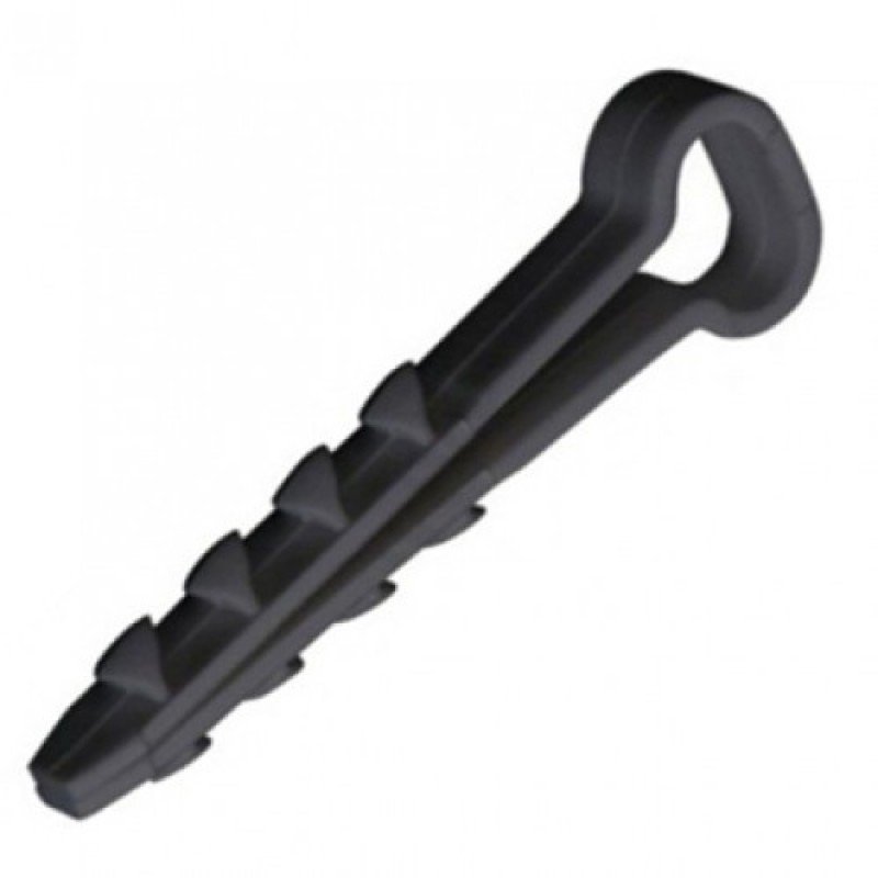 Дюбель-хомут VARGO для плоского кабелю 8х4мм, чорний 100шт (V-118103)