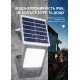 LED Прожектор VARGO на сонячній батареї 100W з датчиком руху Світловий потік: 5000lm Акумулятор: 3.7V, 10 000mAh Сонячна панель: 6V, 15W Час зарядки 8 годин Час роботи: 8 годин Вбудований датчик день / ніч, з пультом керування (119025)