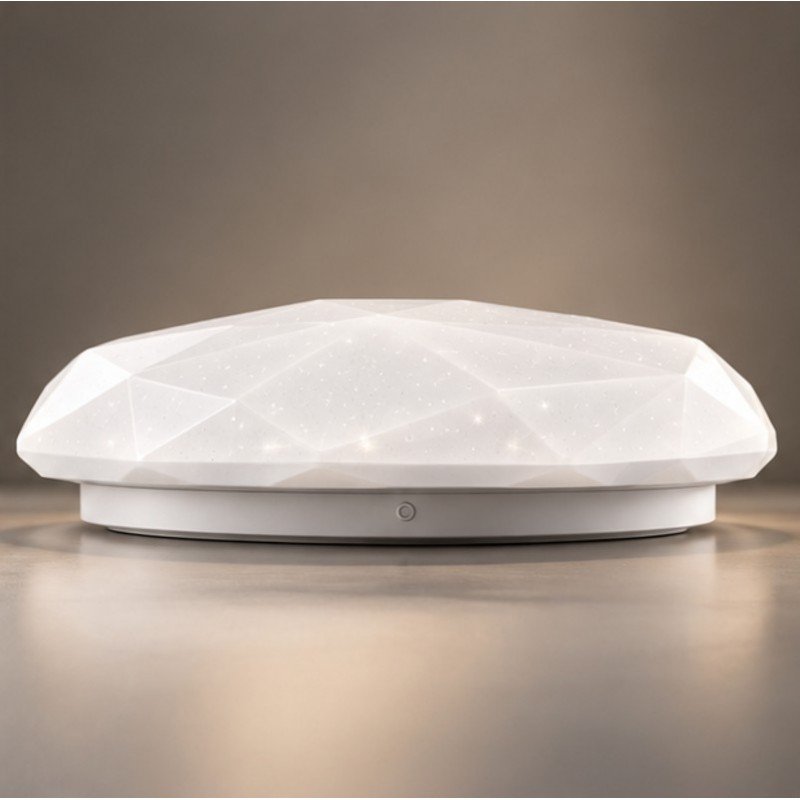 Світильник LED стельовий VARGO SMART Diamond 60 Вт Ø500 мм, RGB, 3000К-6000К, з пультом ДУ (120627)