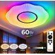 Світильник LED стельовий VARGO SMART ECLIPSE 60 Вт Ø480 мм, 3000К-6000К, RGB, з пультом ДУ (120665)
