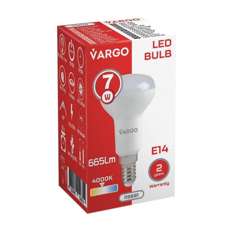 LED лампа VARGO R50 7W E14 (V-115681)