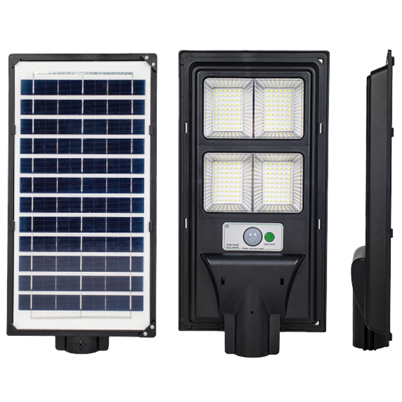 LED вуличний світильник на сонячній батареї UNILITE 60W 6500K, Акумулятор: 3.2V, 5Аh Сонячна панель: 6V, 6W, з датчик руху, 117918