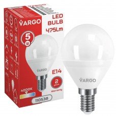 LED Лампа VARGO G45 5W 4000K E14 220V (V-110538)