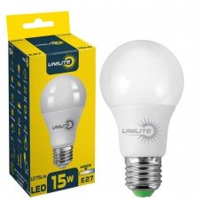 LED лампа UNILITE A65 15W E27 4000K (U-111975)