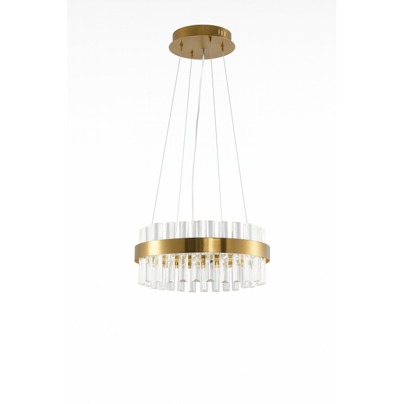 LED Люстра 90W COPPER Ø400*1000мм ССТ 3000-6500К без пульта