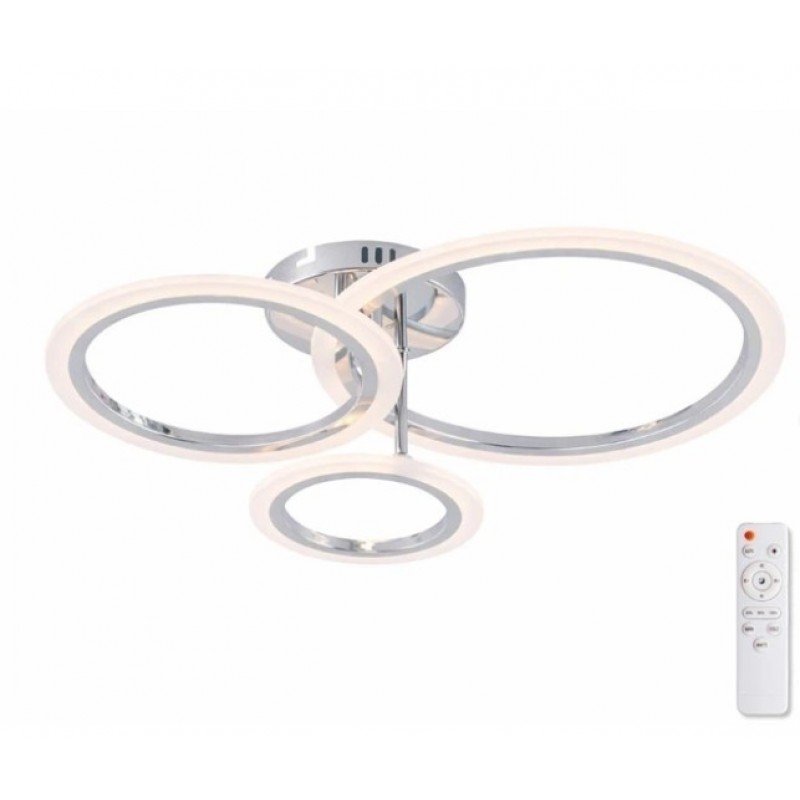 Люстра LED, 66W CR, ССТ 3000-6500К, 490*365*130, с пультом, акрил/металл