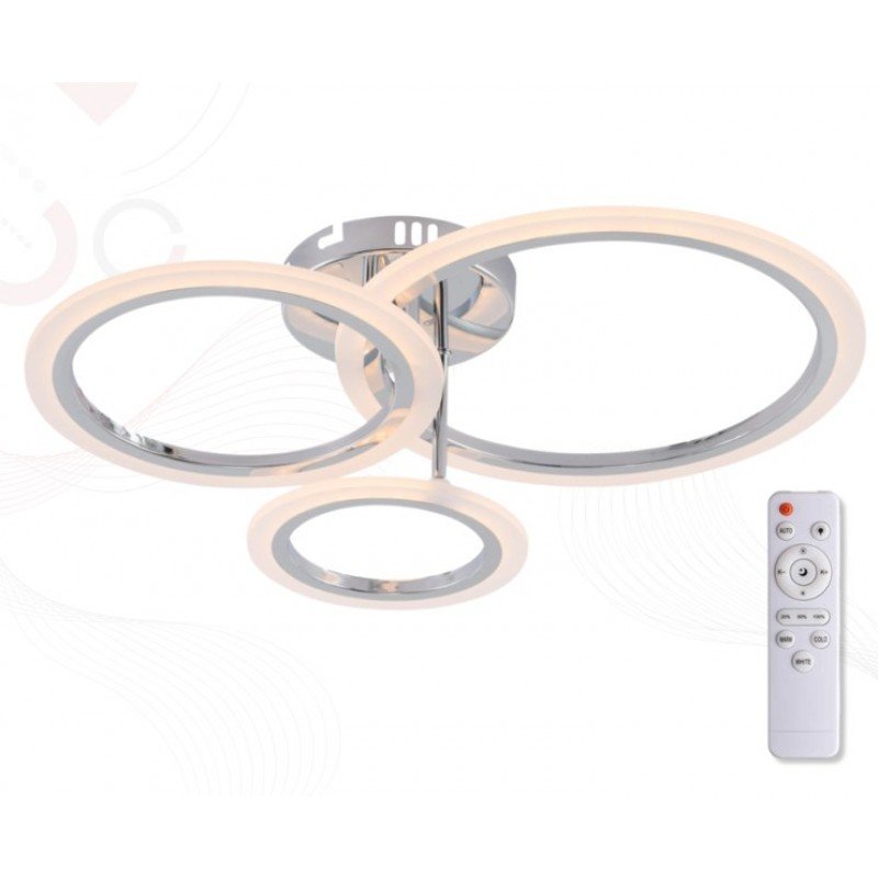 Люстра LED, 66W CR, ССТ 3000-6500К, 490*365*130, с пультом, акрил/металл