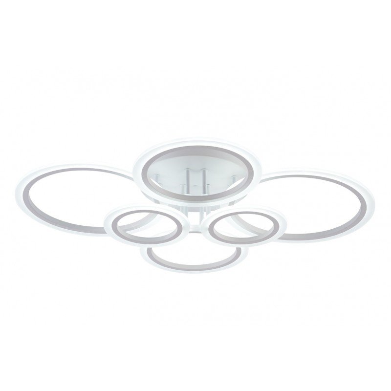 Люстра LED, 132W WH, ССТ 3000-6500К, 755*595*150, з пультом, акрил/метал