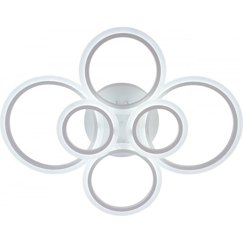 Люстра LED, 132W WH, ССТ 3000-6500К, 755*595*150, з пультом, акрил/метал