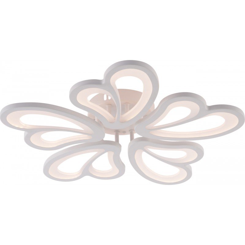 Люстра LED, 100W WH, ССТ 3000-6500К, Ø585*75, з пультом, акрил/метал