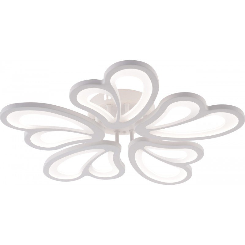 Люстра LED, 100W WH, ССТ 3000-6500К, Ø585*75, з пультом, акрил/метал