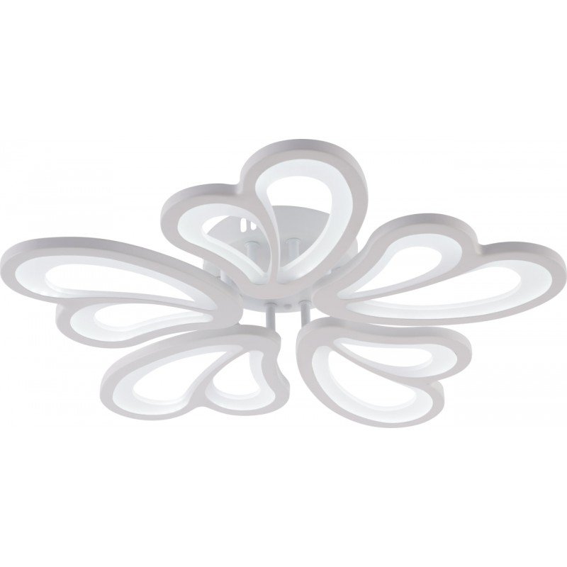 Люстра LED, 100W WH, ССТ 3000-6500К, Ø585*75, з пультом, акрил/метал