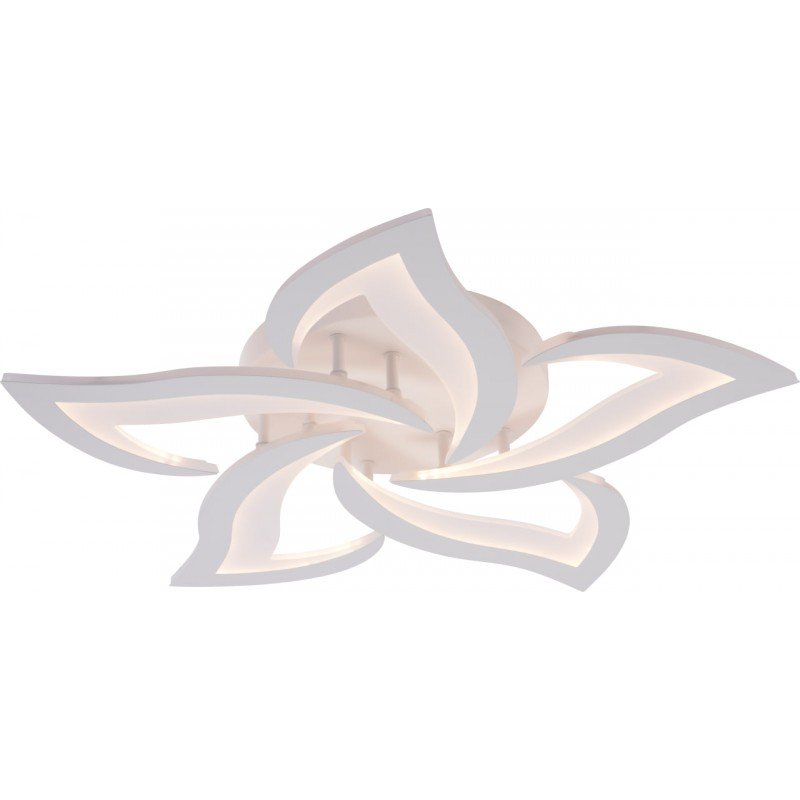 Люстра LED, 90W WH, ССТ 3000-6500К, Ø625*75, белая, без пульта, акрил/металл