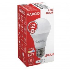 LED лампа VARGO A60 12W 6500K E27 220V (V-111735)
