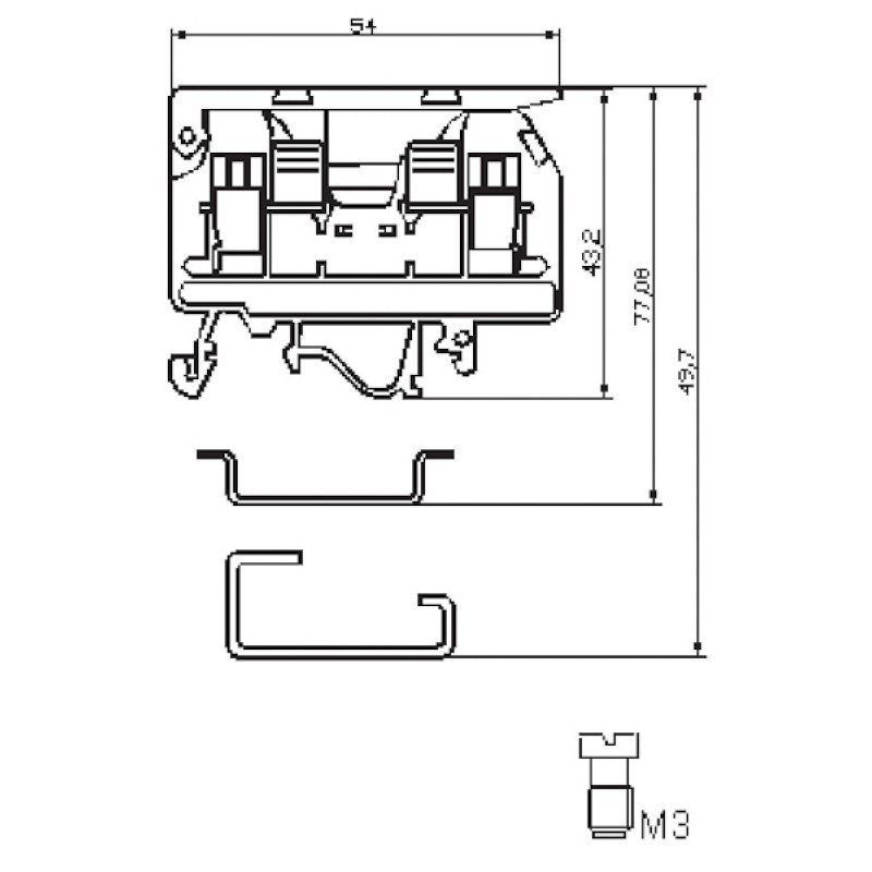 Гвинтова клема VSV 4 PA N 003901700