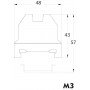 Гвинтова клема VS 4 PE 003901476