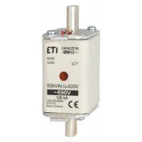 Плавка вставка (запобіжник) NH00 gCP 50kVAr/690V 004117114