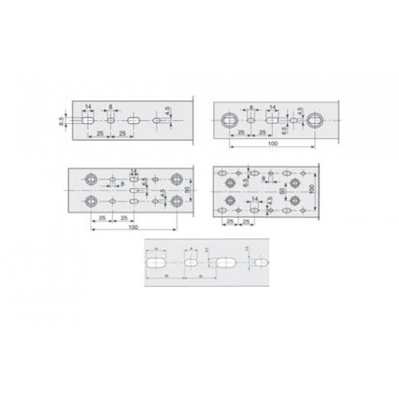 Монтажный короб B 100x80 T (2m) 003911053