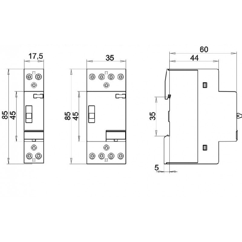 Модульний контактор RD 25-04-R-230V AC/DC 002464066