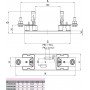 Корпус запобіжника PK 1-100 M10-M10 1p 1000V 004123400