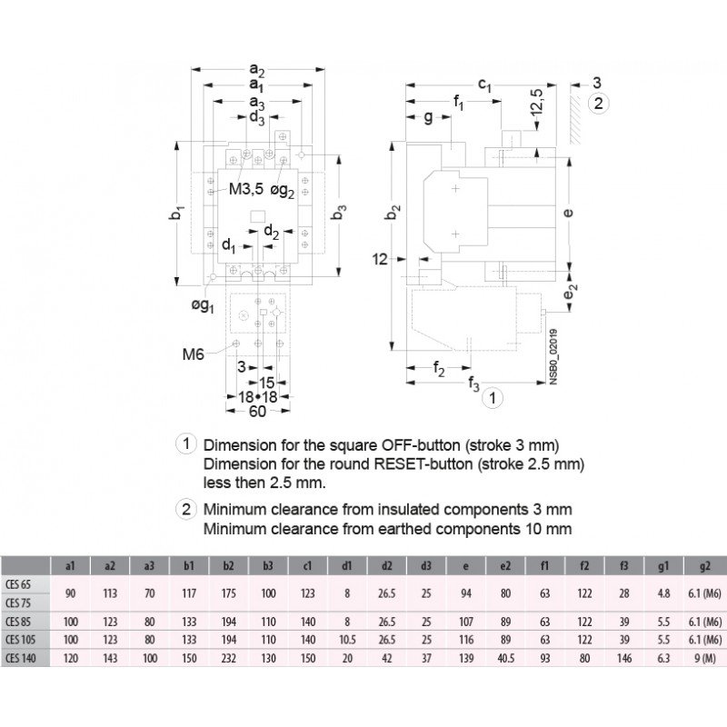 Контактор CES 65.22-230V-50/60Hz 004646560