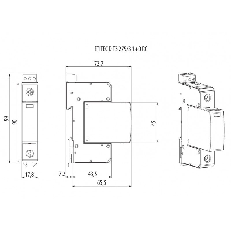 Обмежувач перенапруги ETITEC L3 255/3/6 002442987