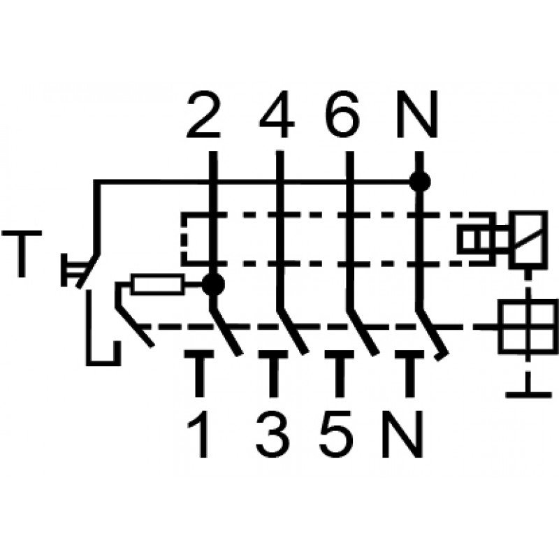 Диф.реле (ПЗВ) EFI6-P4 AC 25/0.03 002061651