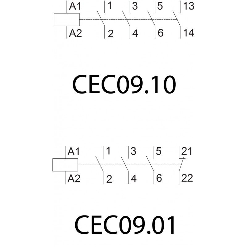 Контактор мініатюрний CEC09.10-400V-50/60HZ 004641067