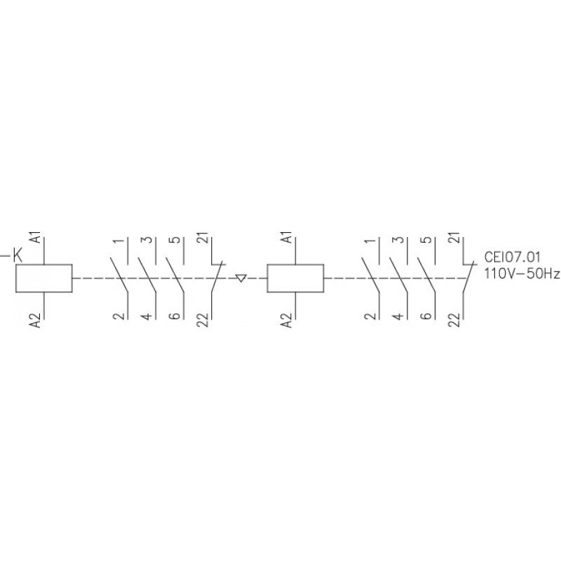 Реверсивний міні контактор CEI07.01-230V-50/60Hz 004641613