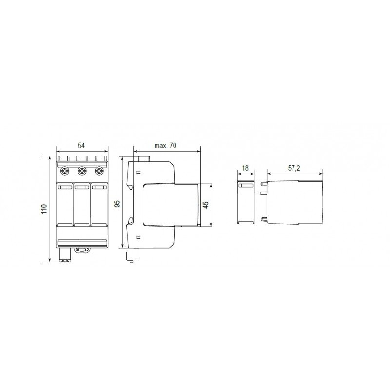 Обмежувач перенапруги ETITEC M T2 950/20 4Y RC 002440821
