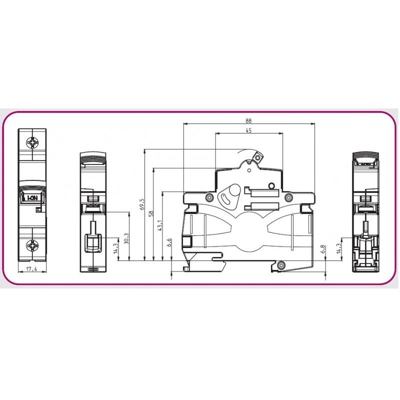 Автоматичний вимикач ETIMAT S4 1p C1 001910022 Не виготовляється