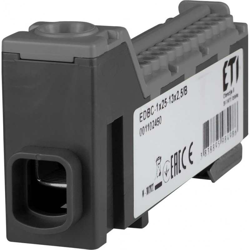 Розподільчий блок EDBC-1x25-13x2,5/B 001102450
