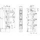 Разъед.предохр.(вертикальн.) SL1 3P M10 800AC 001690862