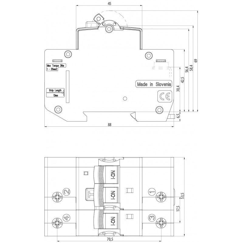 Дуговий захист KZS-AFDD 3M2p A C20/0.03 002173875