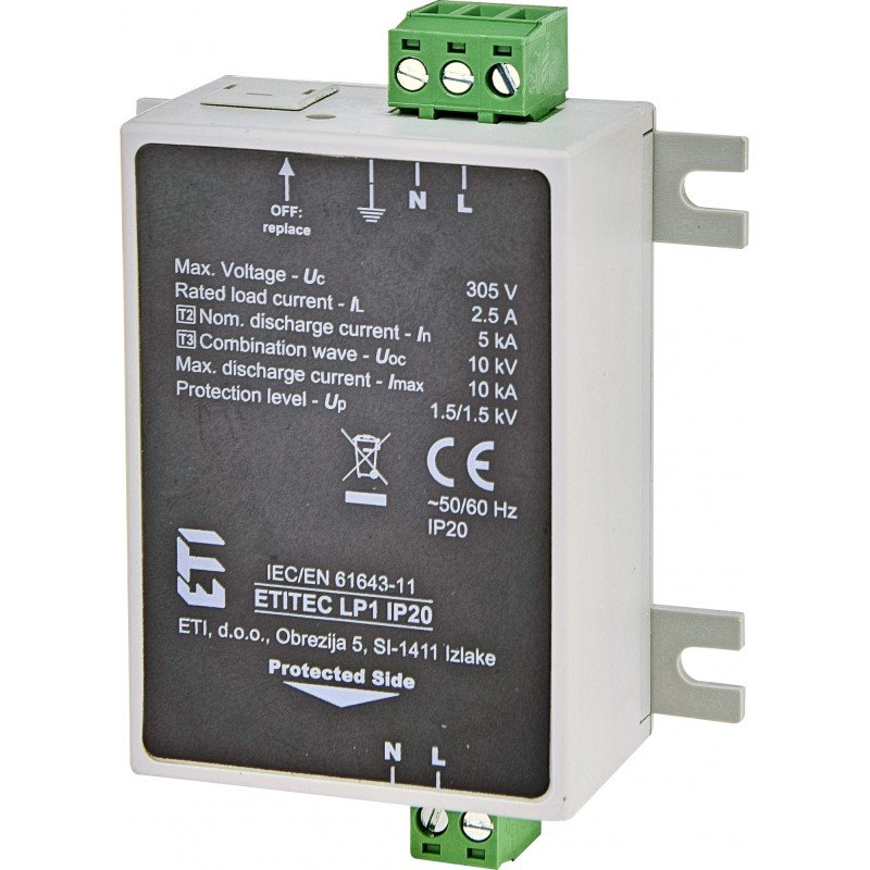 Обмежувач перенапруги ETITEC LP1 IP20 002442981