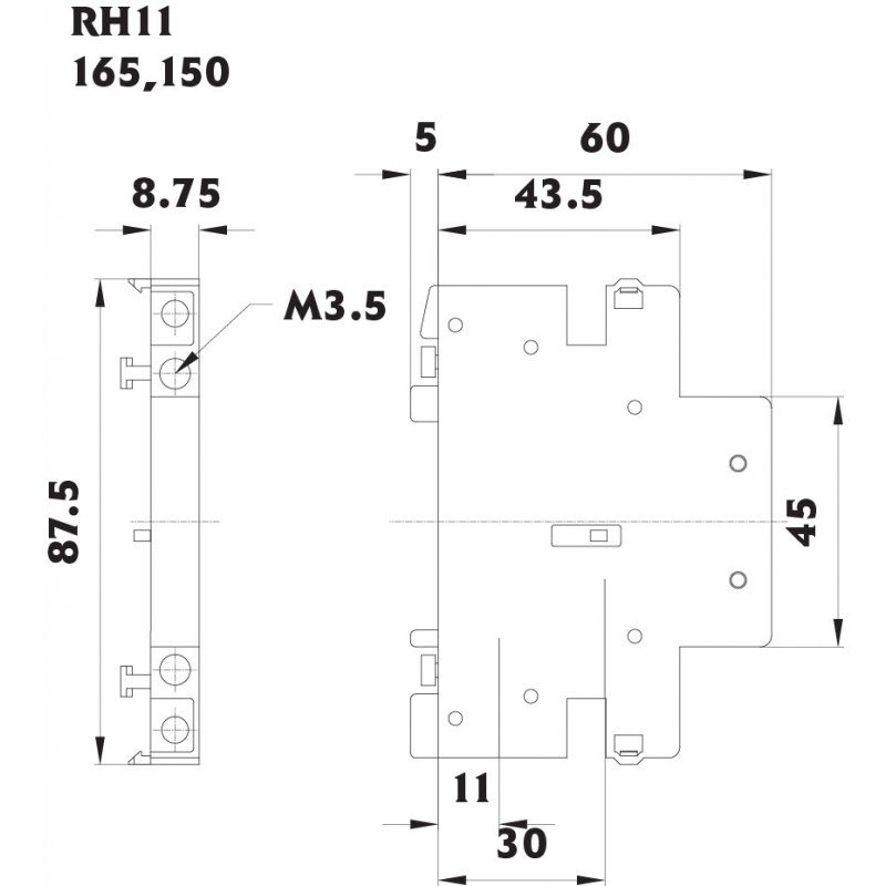 Додатковий контакт RH 11 002461101