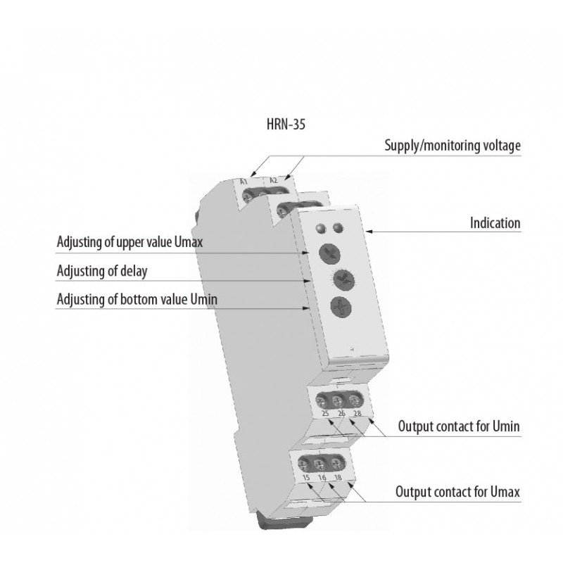 Реле контролю HRN-35 002471401