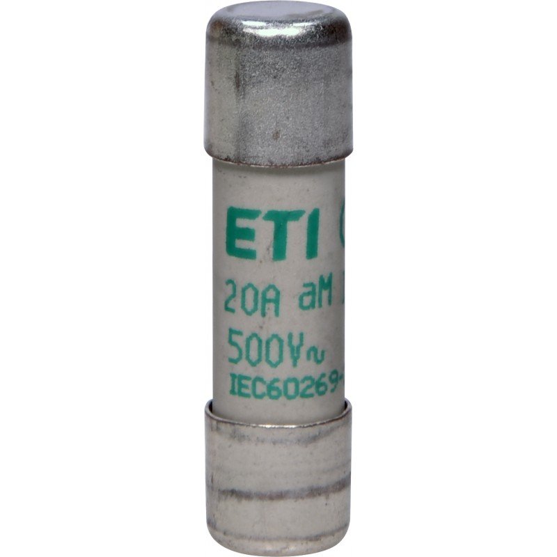 Плавка вставка (запобіжник) CH10x38 aM 20A/500V 002652018